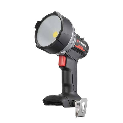 Ліхтар акумуляторний 20 В, LED, 10 Вт, 500/1000 лм, без ЗП та АКБ INTERTOOL WT-0348, фото 1