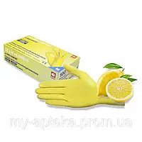 Перчатки желтые нитриловые Style Lemon неопудренные, (AMPri)