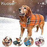 Kuoser Затишний водонепроникний вітрозахисний двосторонній жилет для собак. Теплий одяг для собак, жовтий XS, фото 6