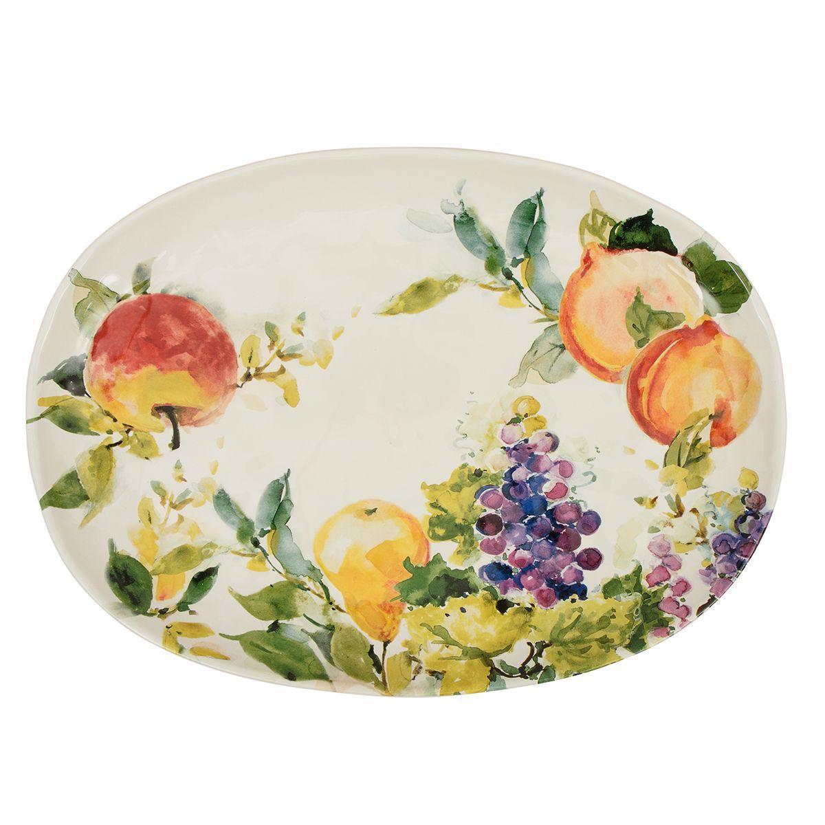 Блюдо керамічне овальне Certified International AMBROSIA 43*32 см 28028