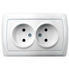 Розетка VIKO Carmen 2гнізда без заземлення біла 90561055-UA1