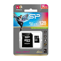 Картка пам'яті SILICON POWER micro SDHC 128 GB Class 10 адаптер