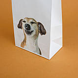 Прикольні подарунки пакет Подарунковий 150*90*240 Паперові Пакети з приколами Смішний собака, фото 4