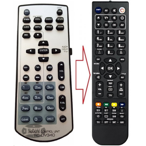 Пульт для KENWOOD RC-DV340 (аналог), фото 1