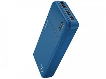 Зовнішній акумулятор (Power Bank) TRACER 20000 mAh Blue (Li-Pol, Input: microUSB/USB Type-C, Output: 1xUSB,