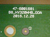 Плата T-Con 47-6001681 B8 HV320WHB G0A от LED телевизора Philips 32PHS4132/12