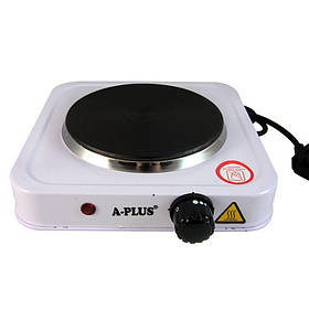 Плита електрична біла A-Plus 2102 (1 конфорка, диск)