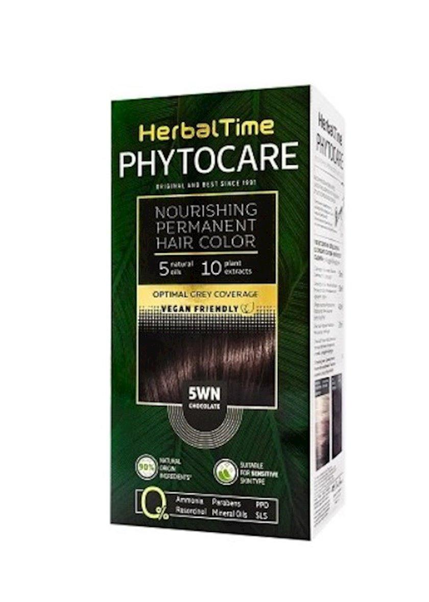 Фарба для волосся безаміачна Herbal Time Phytocare №5WN Шоколад 125 мл