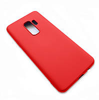 Силиконовый чехол с микрофиброй для Samsung Galaxy S9 Plus красный