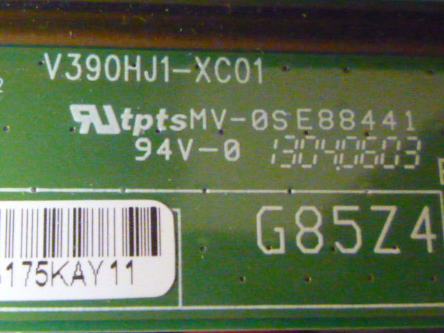 Плати T-Con V390HJ1-XC01, HV320WXC-200_X-PCB-X00 від LED телевізорів Philips 39PFL3108T/12 та HONDA HD LED325, фото 1