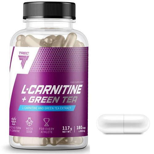 Купить Л-карнитин и экстракт зеленого чая TREC nutrition L-Carnitine ...