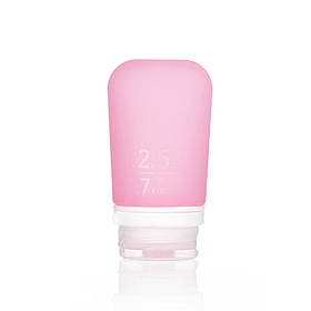 Силіконова пляшечка Humangear GoToob+ Medium, 74 мл, рожевий, для подорожей