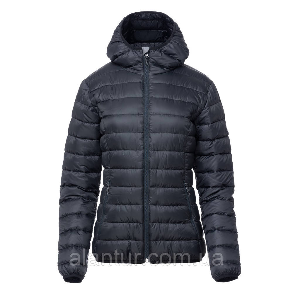 Пухова куртка Turbat Trek Wms для жінок, легка, водовідштовхувальна, комфорт від -5 до +10°C, чорна, S, фото 1