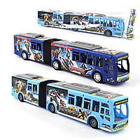 Детский игровой автобус Мстители и Трансформеры (2 цвета, инерция, 1шт в кульке) XY 899-77/998