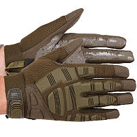 Тактические перчатки, военные перчатки, перчатки многоцелевые Оливковые BC-8799