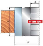 Фреза насадна строга, для криволінійного функціонування по копіру Freud T111M BA3 і T112M BA3, фото 3