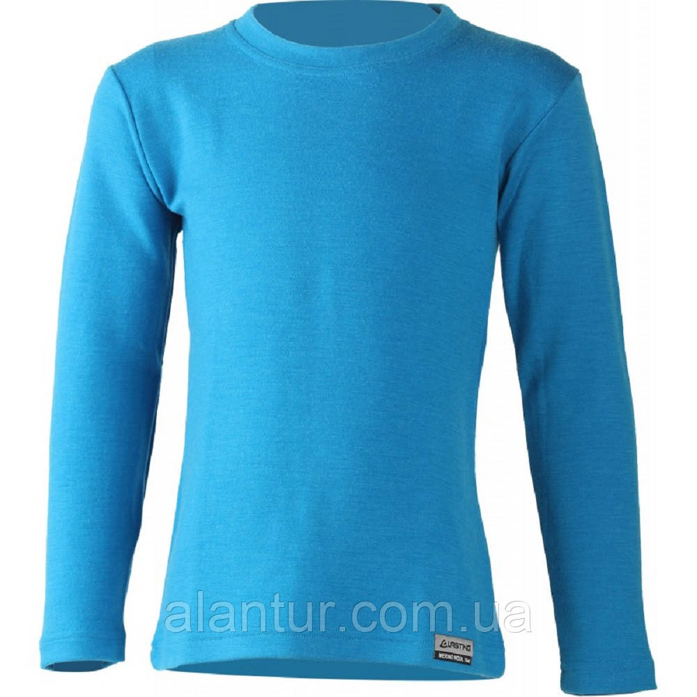 Дитяча термофутболка Lasting Stony 5151 (синя) з шерсті мериноса, з довгим рукавом, для спорту та повсякденного носіння., фото 1