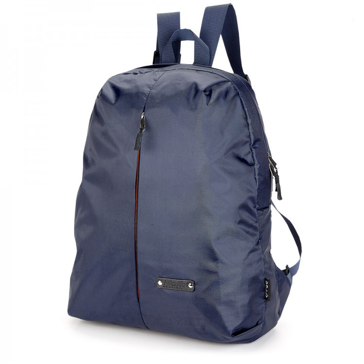 Молодіжний рюкзак прогулянний спортивний легкий синій з нейлона один відділ з кишенею Dolly 846