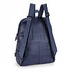 Молодіжний рюкзак прогулянний спортивний легкий синій з нейлона один відділ з кишенею Dolly 846, фото 6