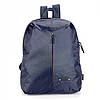 Молодіжний рюкзак прогулянний спортивний легкий синій з нейлона один відділ з кишенею Dolly 846, фото 7