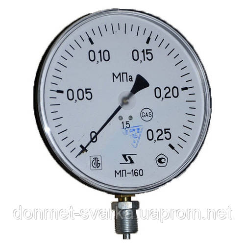 Купить Манометр МП-160 16,0 МПа, цена 210 грн — Prom.ua (ID#273825947)