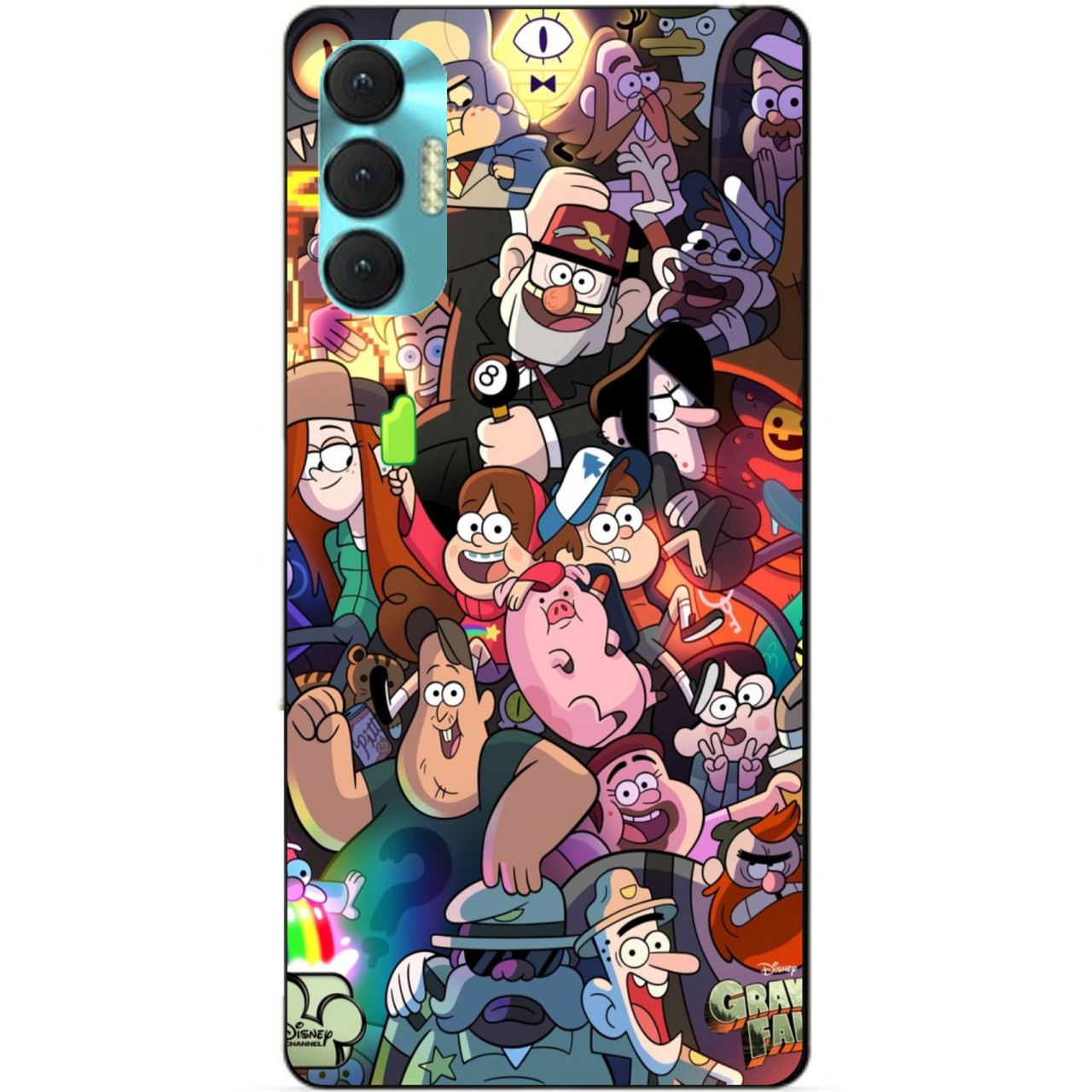 Силиконовий бампер чохол для Tecno Spark 8p з рисунком Gravity Falls