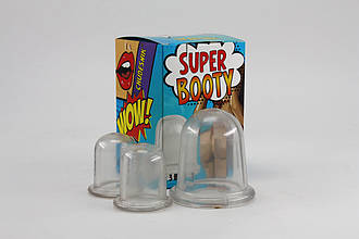 Набір масажних банок для тіла 7 см, 3 шт.