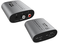 AirBase HD-MB06 HDMI ARC Аудіо екстрактор і знижувальний мікшер Dolby та DTS 5.1ch у стерео аудіосигнал