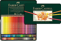 Олівці кольорові художні Faber-Castell POLYCHROMOS 120 кольорів в металевій коробці, 110011