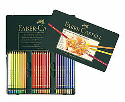 Олівці кольорові художні Faber-Castell POLYCHROMOS 60 кольорів в металевій коробці, 110060