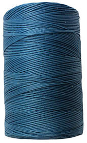 Нитка універсальна плоска вощена для ручного шиття підошви, взуття, шкіри Coats 1,0мм 500м. Бірюзовий 01147