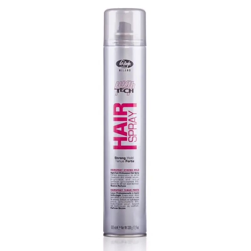 Лак сильної фіксації Lisap High Tech Hair Spray Strong, 500 ml