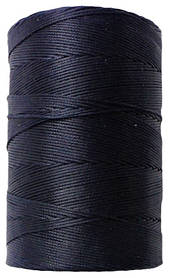 Нитка універсальна плоска вощена для ручного шиття підошви, взуття, шкіри Coats 1,0мм 500м. Темно синій U8049