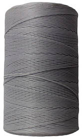 Нитка універсальна плоска вощена для ручного шиття підошви, взуття, шкіри Coats 1,0мм 500м. Сірий U9129