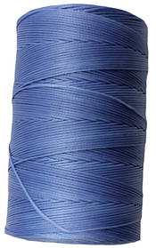 Нитка універсальна плоска вощена для ручного шиття підошви, взуття, шкіри Coats 1,0мм 500м. Блакитний