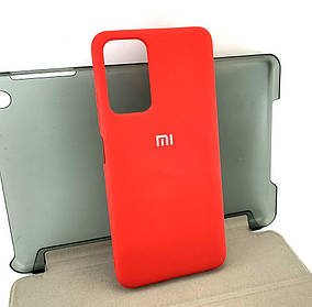 Чехол на Xiaomi Poco M4 Pro 5G накладка бампер Silicone Case силіконовий червоний