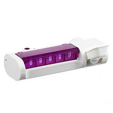 Дозатор зубної пасти з тримачем щіток BRUSH STERILIZER, УФ стерилізатор BF, фото 5