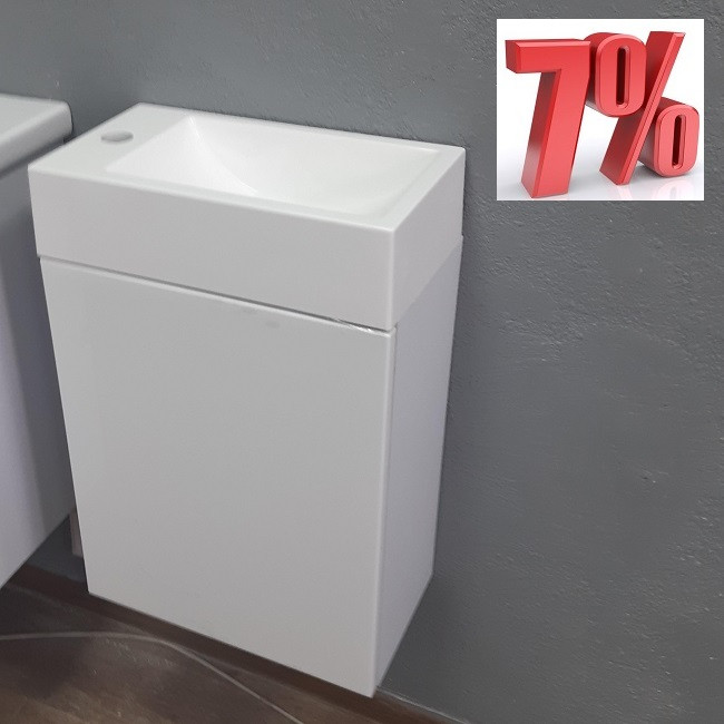 Раковина мини с тумбой в туалет 400х220х600 Dafna ТМ Kast: купить по ...