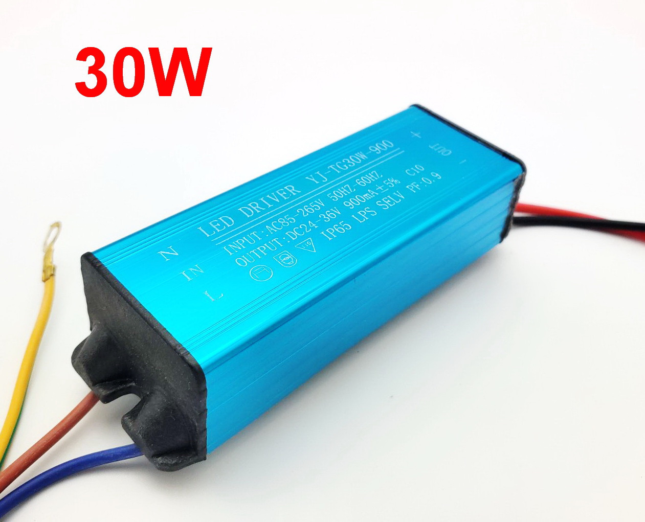 Драйвер світлодіода LED 30W 24-36V 900mA IP67 для прожектора