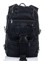Мужской тактический рюкзак брезентовый 622 black Рюкзак брезентовый туристический повседневный