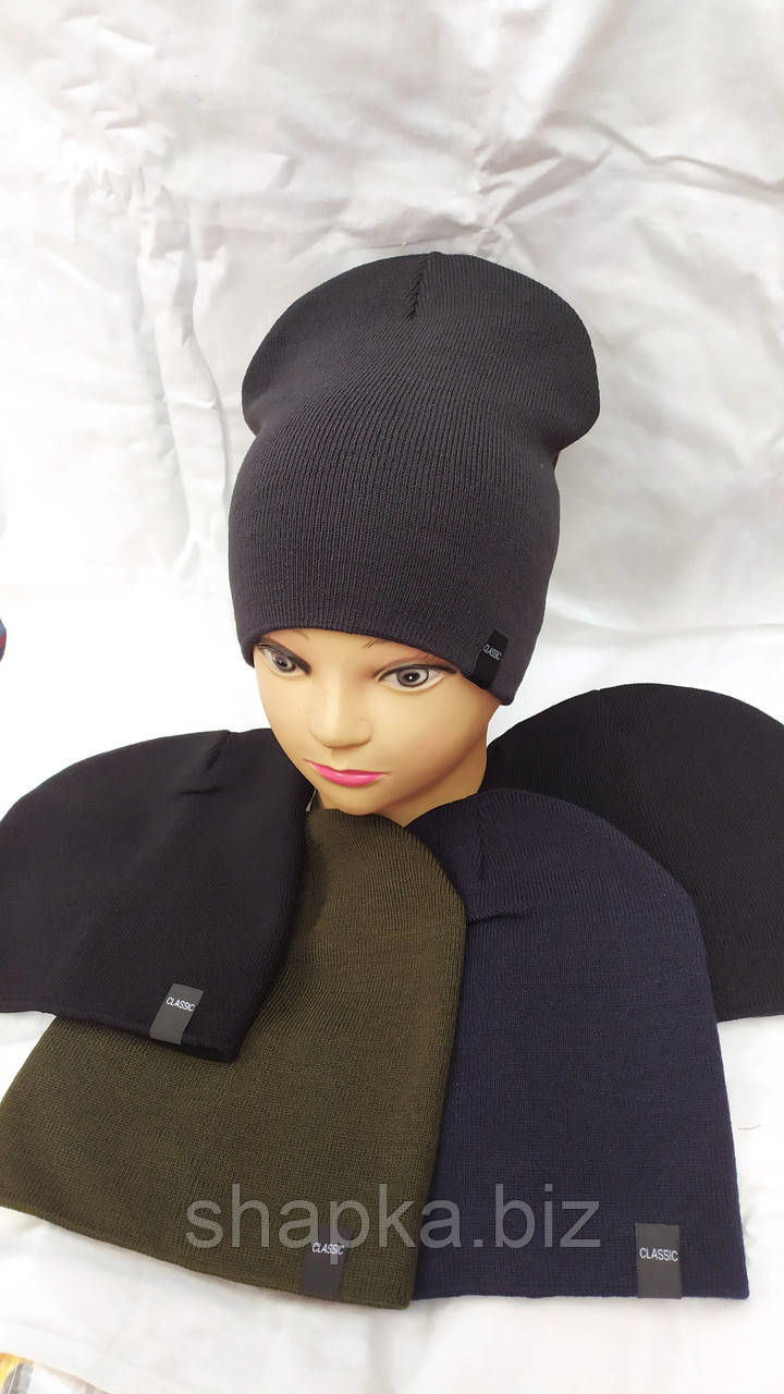 Шапка підліткова подвійна в'язка, фото 1