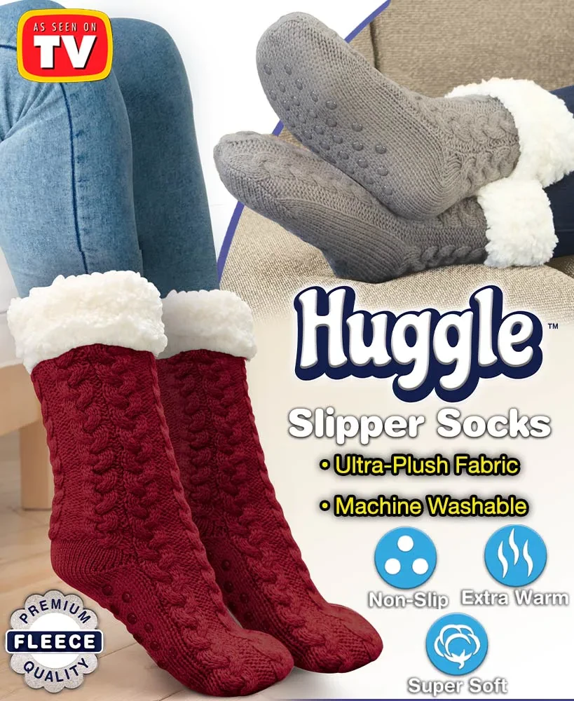 ОПТ Шкарпетки антиковзні Huggle Slipper Socks, Шкарпетки — капці, фото 1