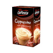 Капучіно La Festa Capuccino Chocolate в стіках 10 шт. по 12,5 г.