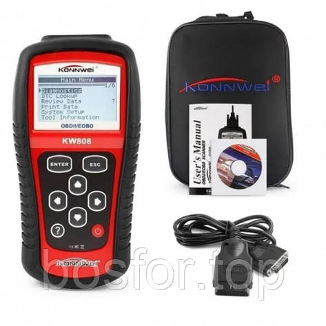 Діагностичний сканер OBDII/EOBD KW808 BF, фото 1