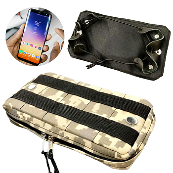 Підсумок для телефону або планшета з навігацією 20×11×3 см / Тактичний чохол для телефону на систему Molle