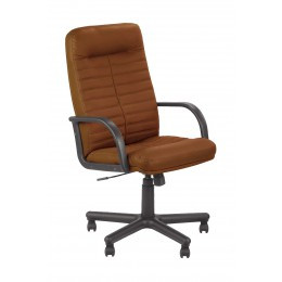 Кресло офисное Orman LE (люкс кожа). Мягкое кожаное кресло на колесах. Цвет на выбор. Стул руководителя - фото 1 - id-p273828586