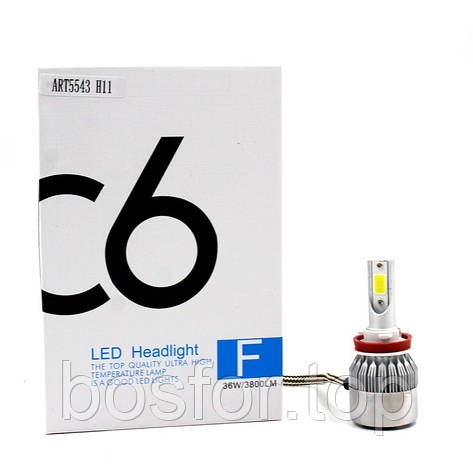 Лампи світлодіодні С6 LED H11 (3800 Лм, 36 Вт, 8-48В) BF, фото 1