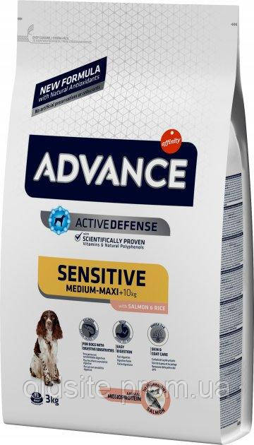 Корм Advance Dog Sensitive Lamb & Rice сухий для дорослих собак з ягням і рисом 3 кг