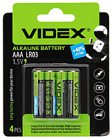 Батарейка пальчиковая Videx R3/AAA ALKALINE 1,5V