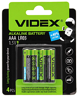 Батарейка пальчикова Videx R3/AAA ALKALINE 1,5V